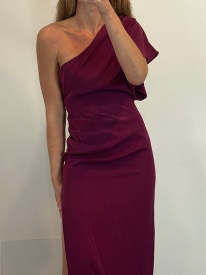 BRUNA. Vestido midi asimétrico