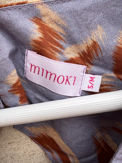 MIMOKI. Top morado estampado  T.s/m