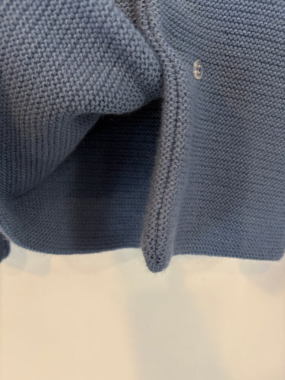 SARDON. Chaqueta punto capucha azul. T 12 meses