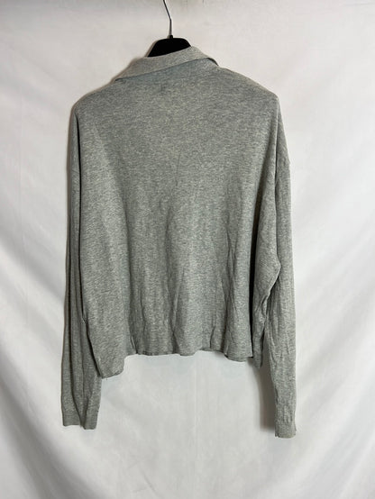 BROWNIE. top gris polero T.s/m