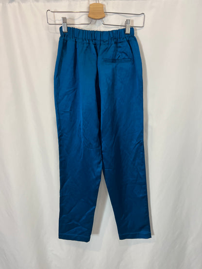 FORTE FORTE. Textured blue pants. Size 0 (xs)