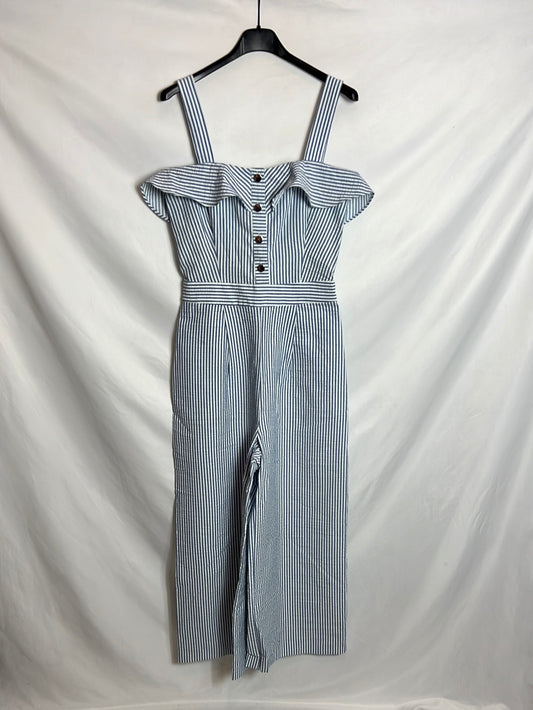 ZARA. Mono culotte rayas textura. T S