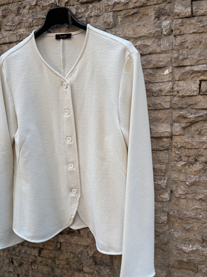 MASSIMO DUTTI. Chaqueta fluida color crudo