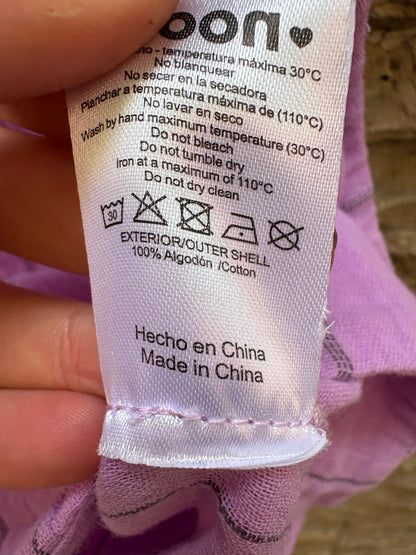 NOON. Lilac striped vest. XS