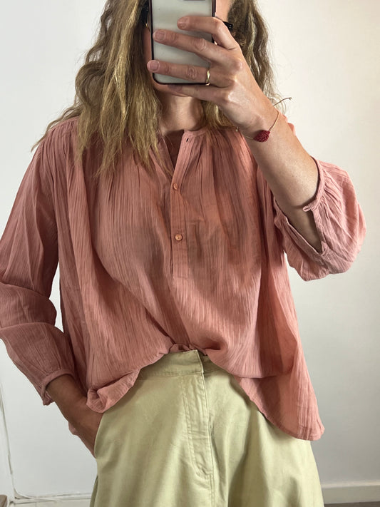 BA&amp;SH. Pale pink cotton blouse. Size 0 (XS)