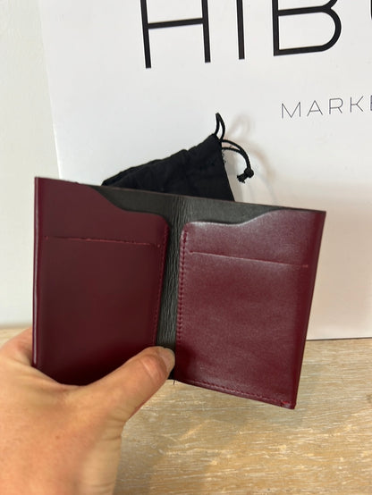 MARTINELLI. Tarjetero piel burdeos