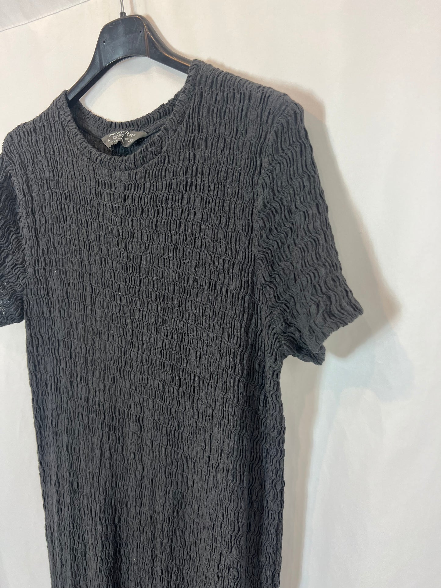 PRIMARK. Vestido midi fruncidos. T L