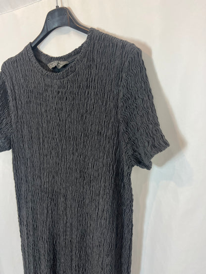 PRIMARK. Vestido midi fruncidos. T L