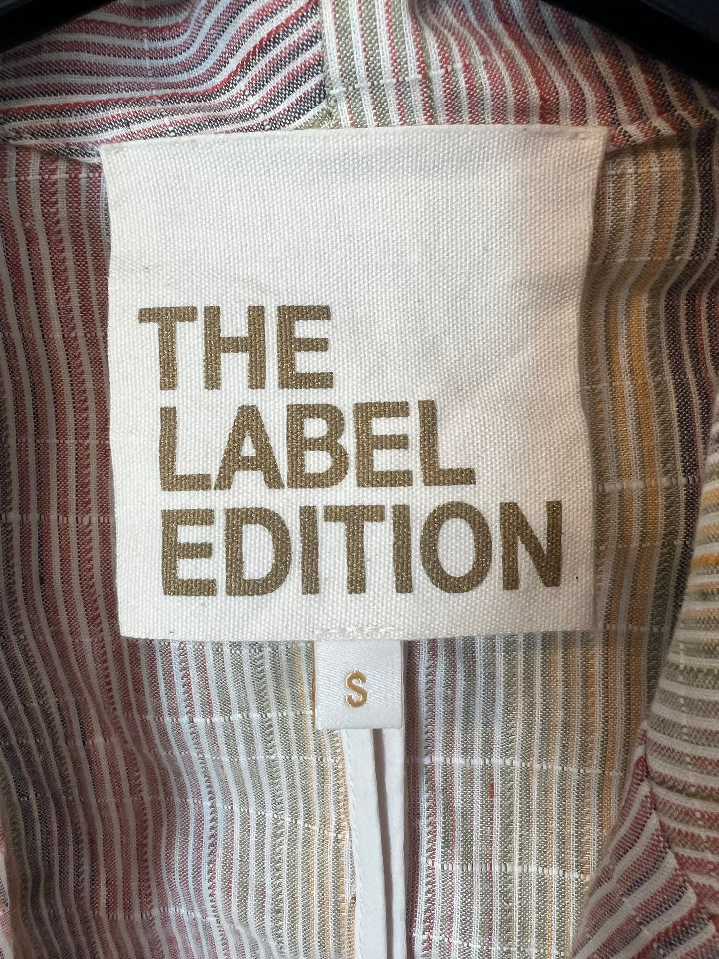 THE LABEL EDITION. Conjunto chaqueta y pantalón rayas. T XS/S