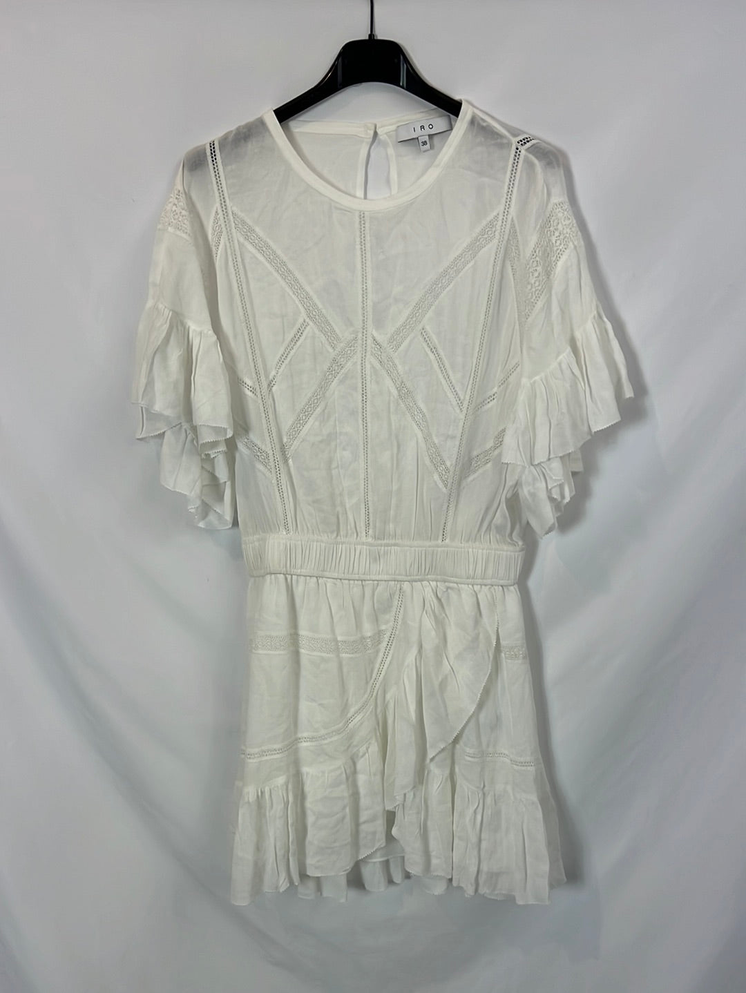 IRO. White dress with details, size 38