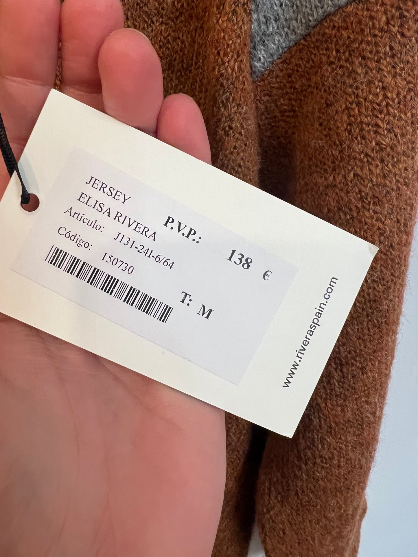 RIVERA. Two-tone wool sweater. TM