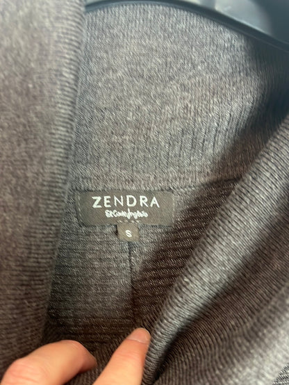 ZENDRA. Jersey sin mangas marrón jaspeado. T S