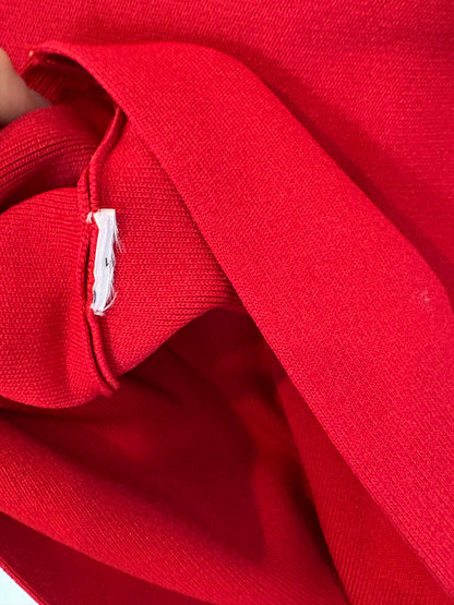 ZARA. Falda roja punto elástico. T S