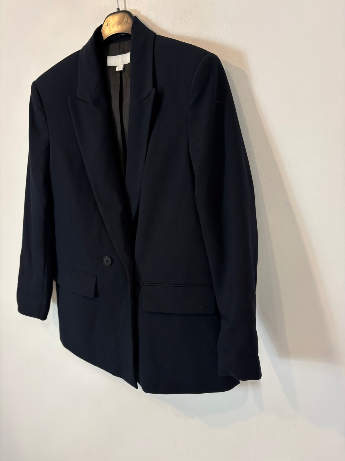 ZARA. Americana azul marino fluida