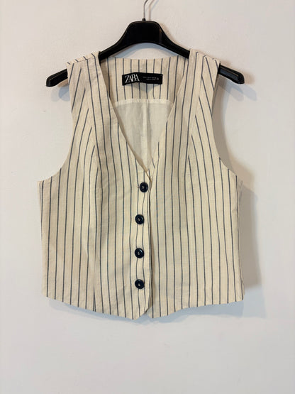 ZARA. Striped cotton vest. TS