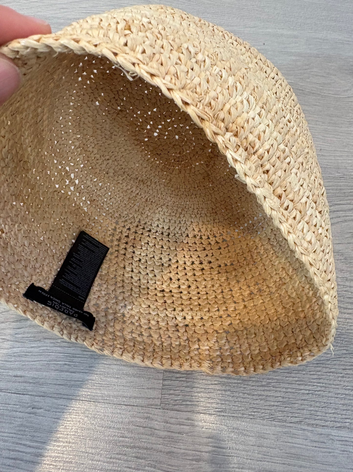 PARFOIS. Sombrero pillbox de rafia