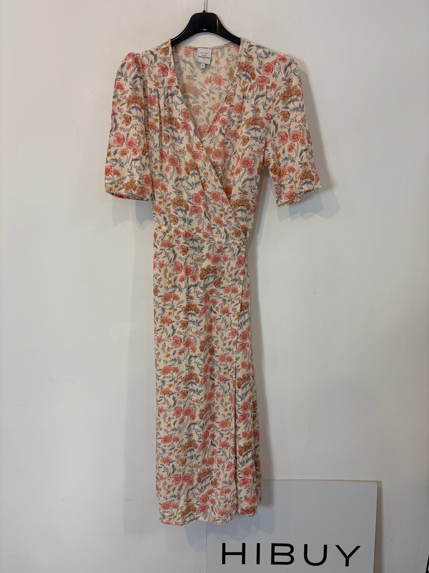 PETITE MENDIGOTE. Vestido largo cruzado flores