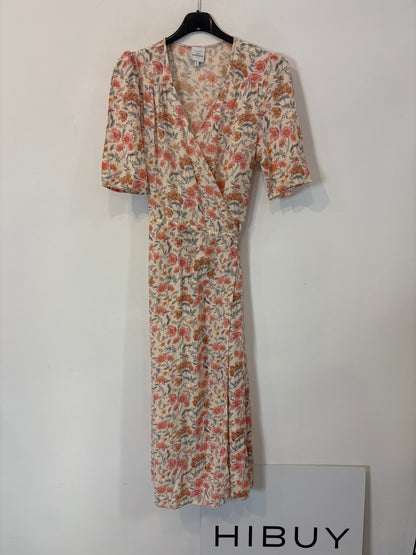 PETITE MENDIGOTE. Vestido largo cruzado flores