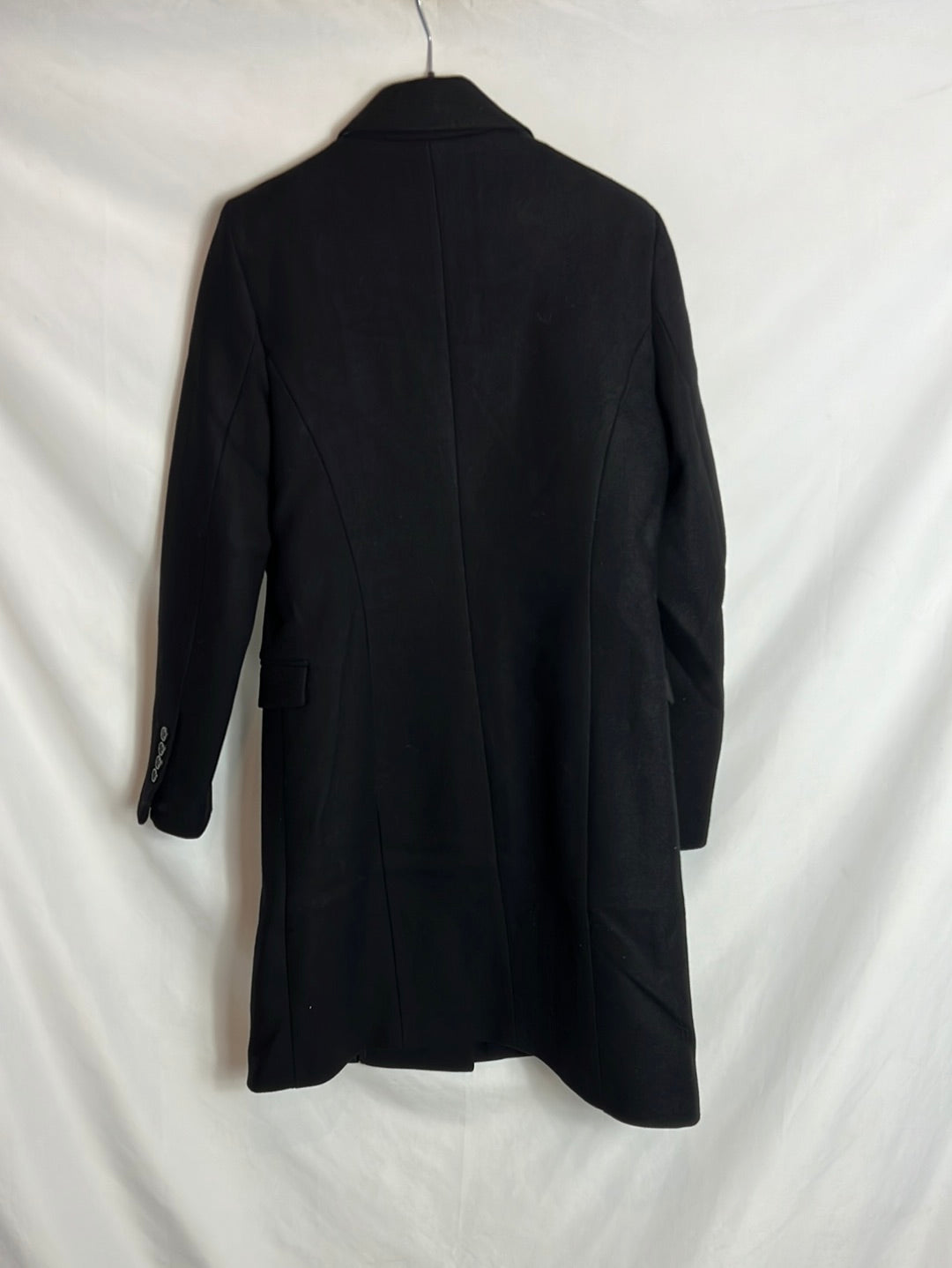 ZARA. Abrigo lana doble botonadura. T M