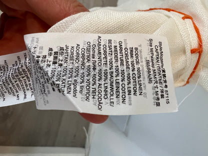 TORY BURCH. Vestido blanco lino T.m