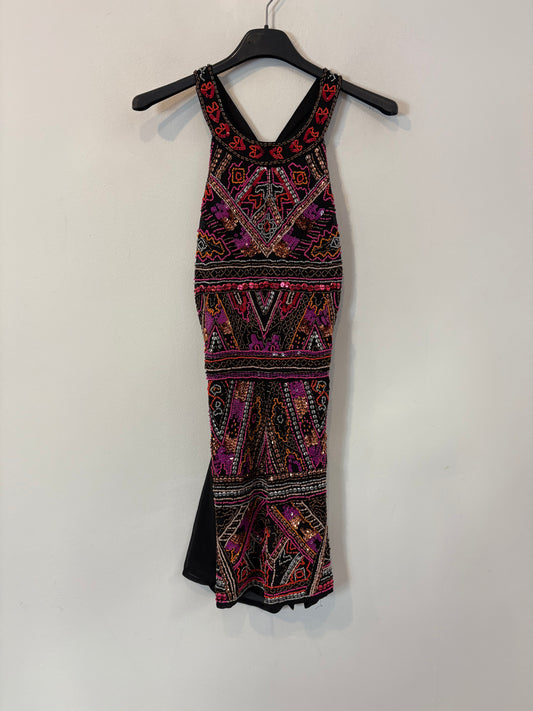 OTHERS. Long knit dress with neckline detail. TS