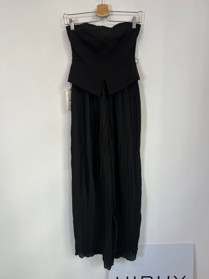 ZARA. Mono negro doble textura T.s