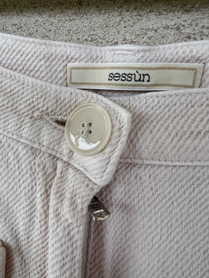 SESSUN. Pantalón ancho beige  T.36