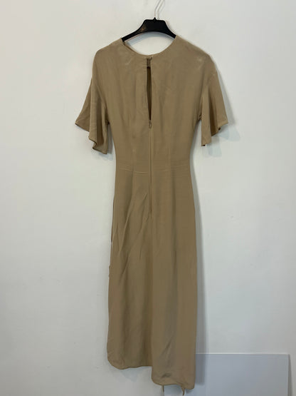 & OTHER STORIES. Vestido beige detalle cintura