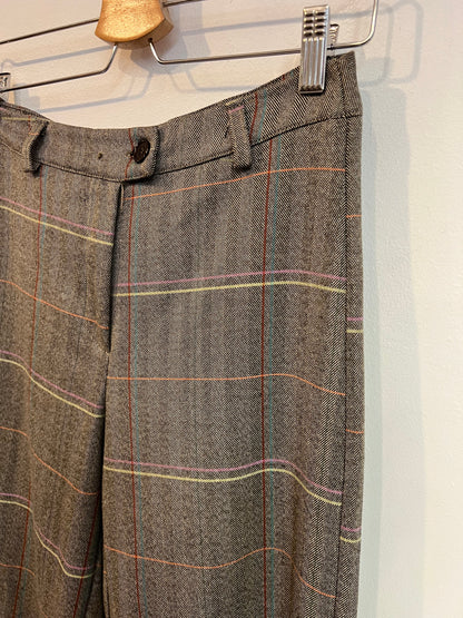 PEQUEÑA MOMA. Total look pantalón y chaleco cuadros. T S/M