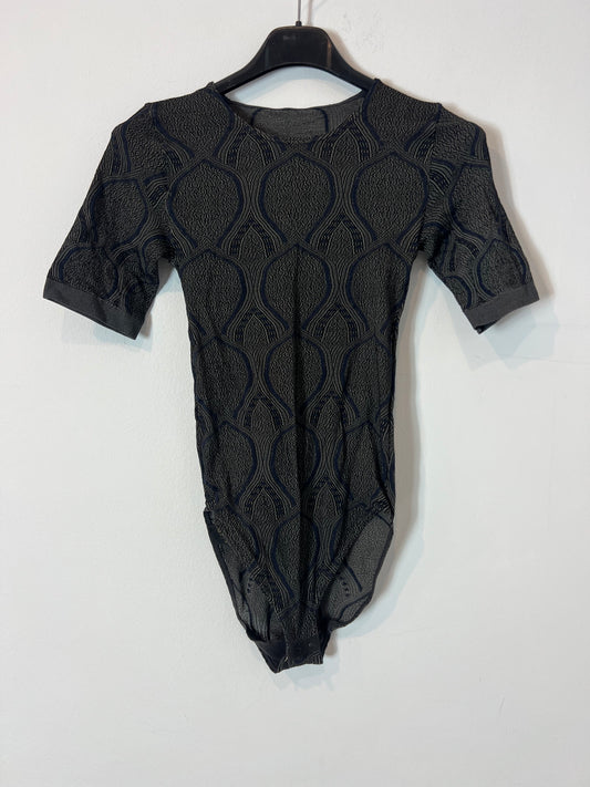 WOLFORD. Body gris estampado elástico. T S