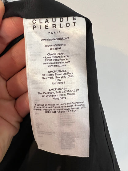 CLAUDIE PIERLOT. Chaqueta tweed pata de gallo. T 38