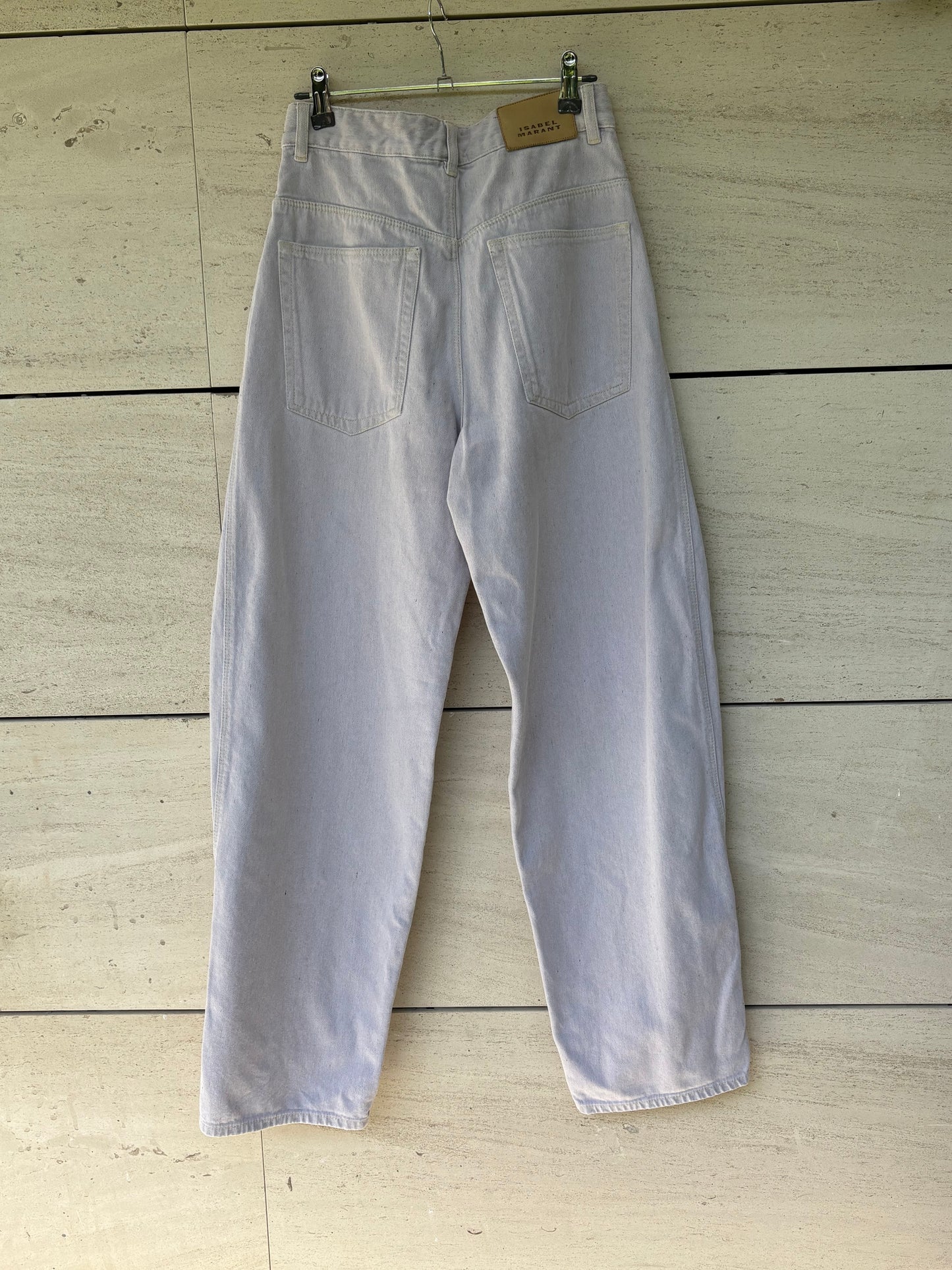 ISABEL MARANT. Denim recto malva claro. T 36