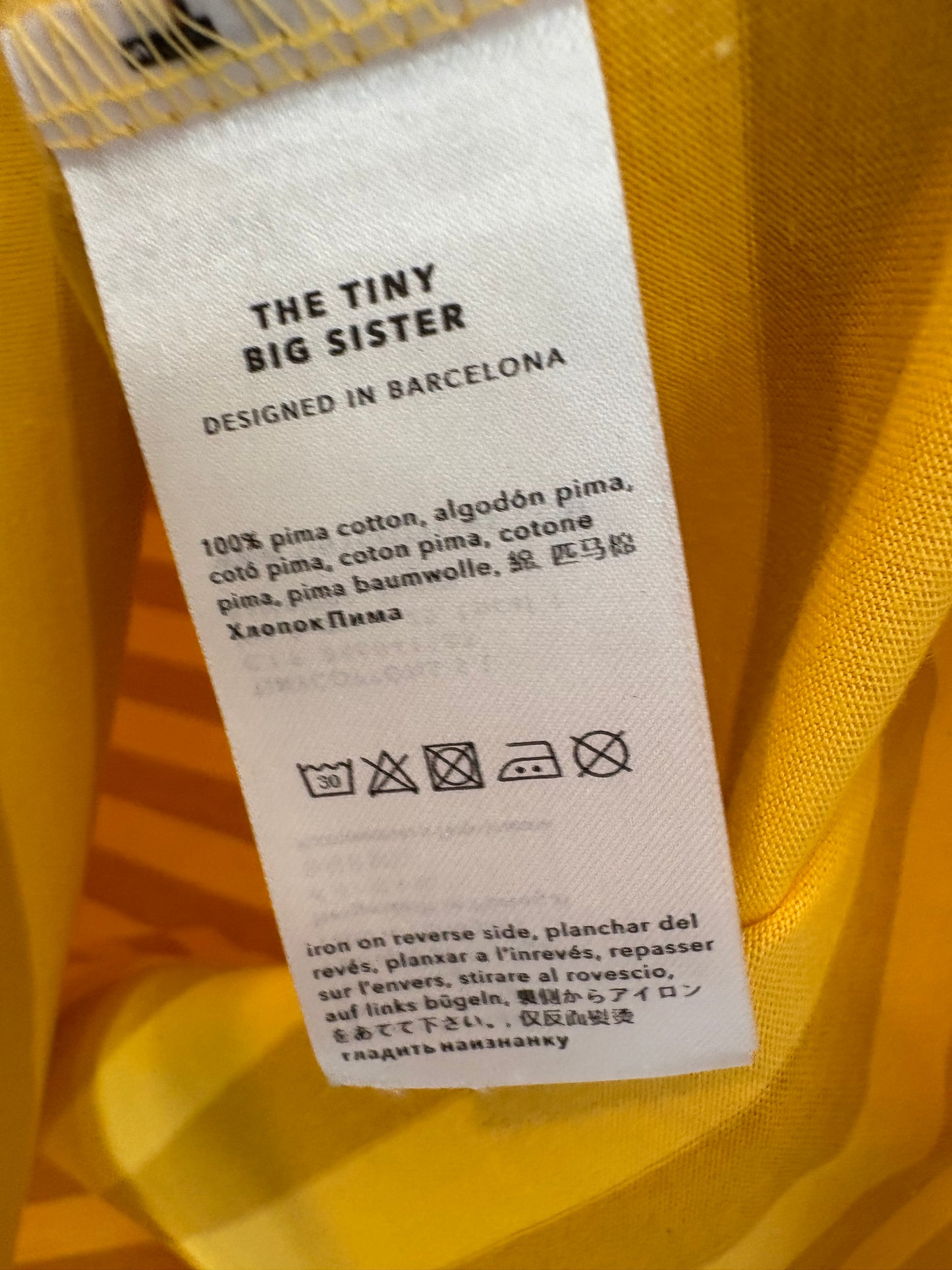 THE TINY BIG SISTER. Camiseta algodón rayas