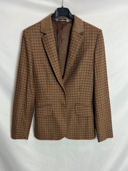 C2C. Blazer lana y cashmere cuadros. T M