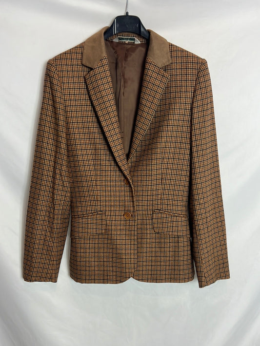 C2C. Blazer lana y cashmere cuadros. T M