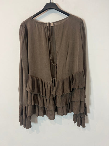 ZARA. top punto volantes T.s