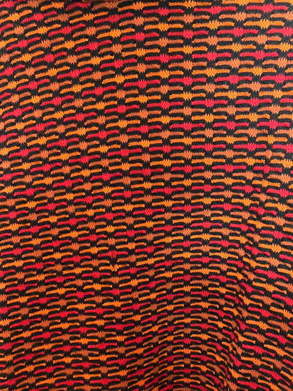 ZARA. Jersey rojo estampado con textura. T.M