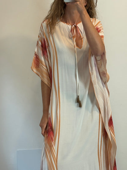 SOLLER. Vestido booho con estampado