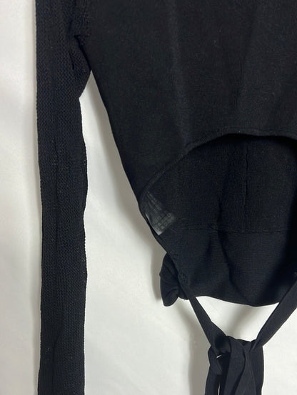 ZARA. Top punto negro apertura espalda. T M