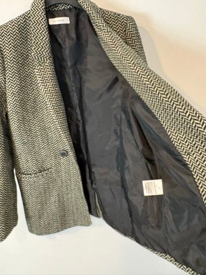 ANINE BING. Blazer jaspeada con lana
