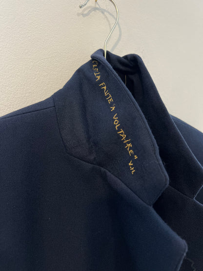 ZADIG&amp;VOLTAIRE. Long blue wool coat. T.S.