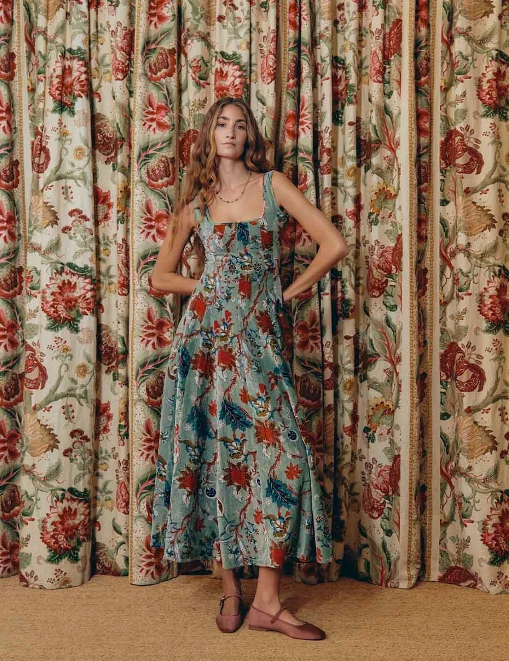 DAHLIA. Vestido Audrey terciopelo