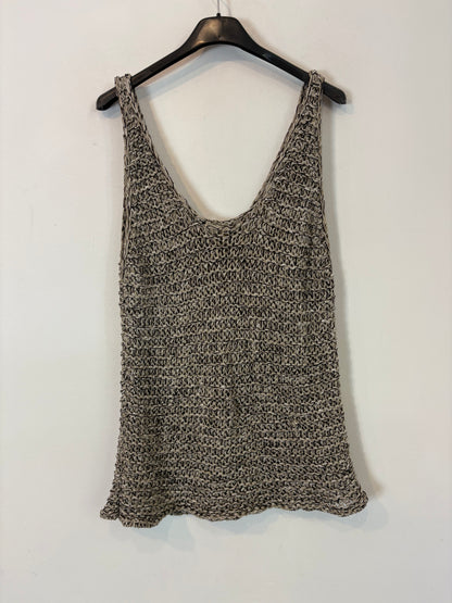 MASSIMO DUTTI. Open knit top. TM