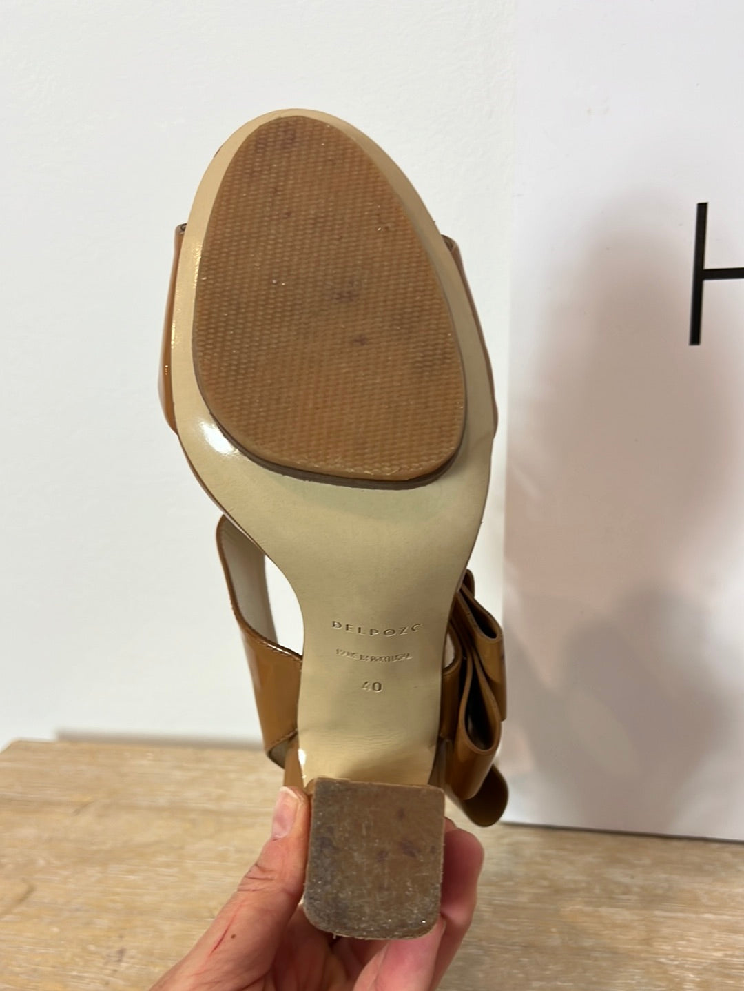 DEL POZO. Sandalias lazada marrón T.40 (Tara)