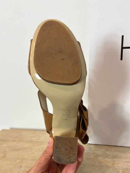 DEL POZO. Sandalias lazada marrón T.40 (Tara)