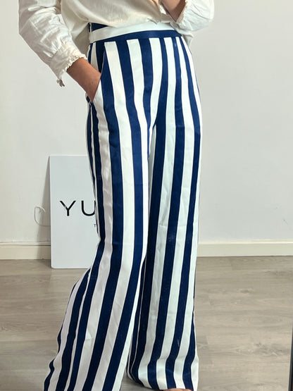 UTERQÜE. Flowy Ts striped trousers