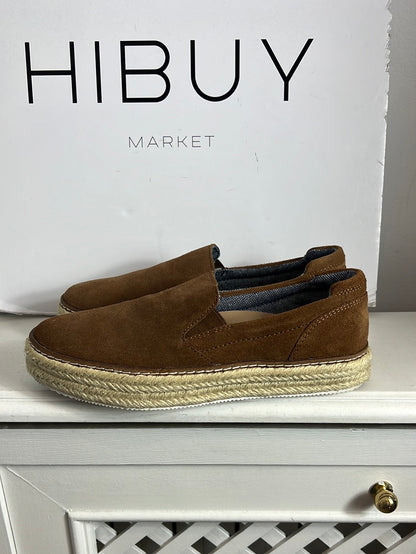 MASSIMO DUTTI. Zapatos piel esparto T.37