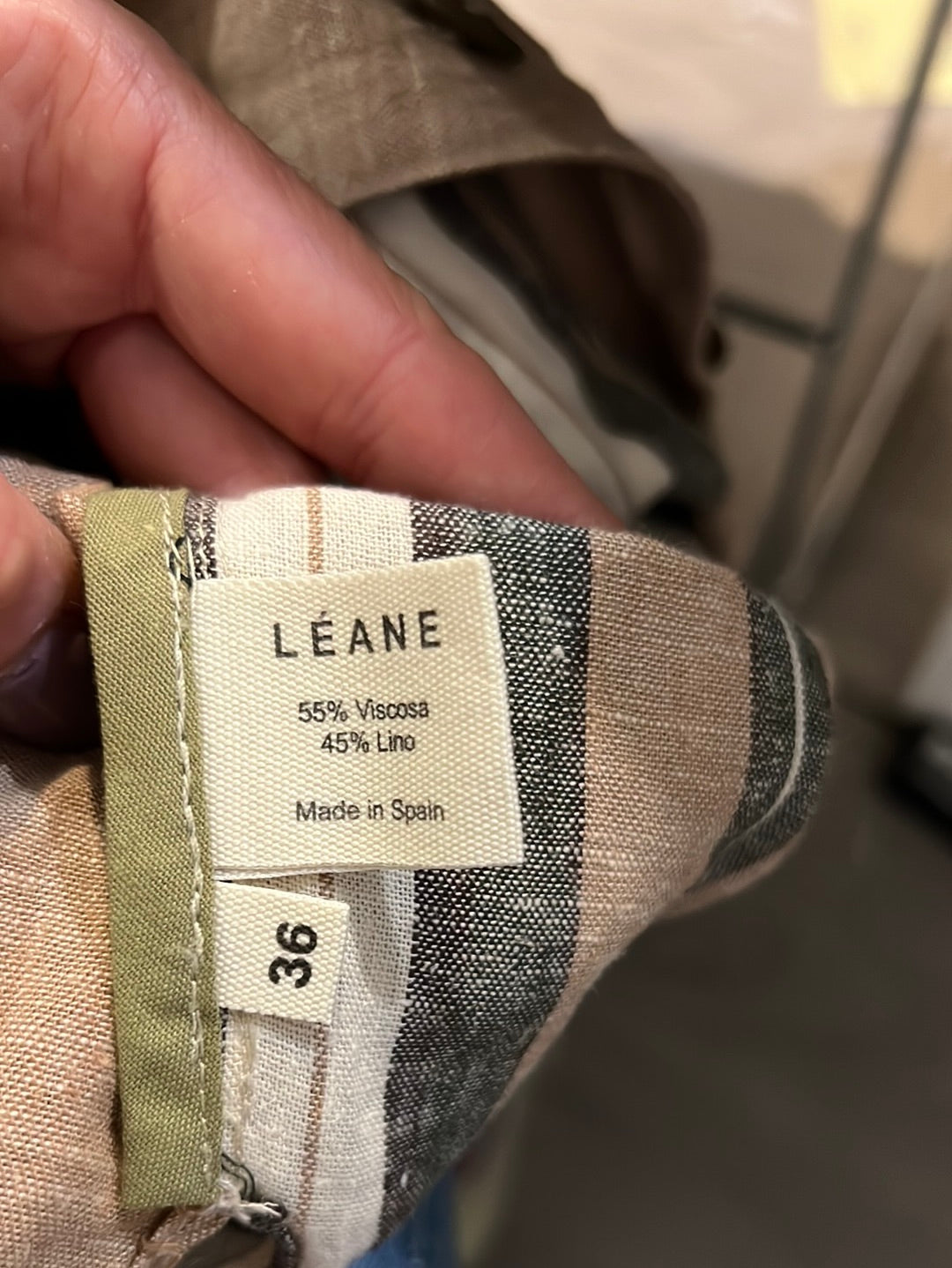 LEANE. Long striped dress size 36