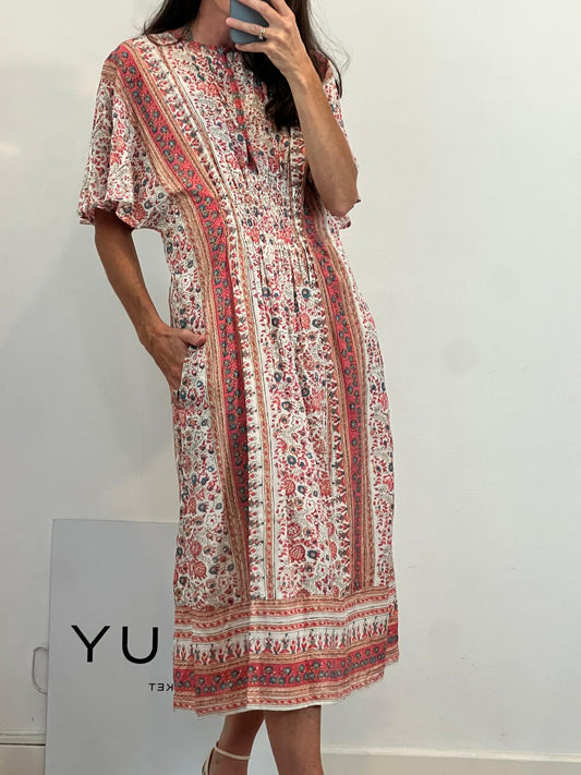 MABE. Vestido midi fluido estampado