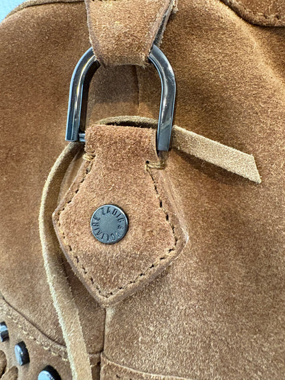 ZADIG & VOLTAIRE. Bolso bandolera ante flecos